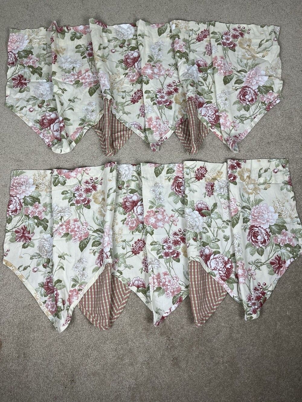 2 Home Trends Orchard Scarsdale Floral Rose Window Valance Cottagecore Farmhouse